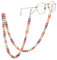 Dreamtimes Brillenketten-Halter Kordel Acryl Sonnenbrillen-Halter Brillen-Halter Umhängeband für Damen Mädchen Herren (Buntes Orange)