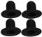 BESPORTBLE 4 Stück Schwimmbadzubehör Luftpumpe Teichschlauch Trog Pool-Siebstopfen Poolstopfen Stangen Pool Filter Zubehör pool abdeckung Pool-Zubehör Ablassschraube für Poolfilter PVC Black