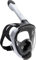 CRESSI Java Full Face Mask White/Black S/M-Vollgesichts Schnorchelmaske, Ultraklare Antibeschlaglinse, 100 % Silikon, Schnorchel Trocken mit Sicherheitsventilen, Weiß/Schwarz, S/M
