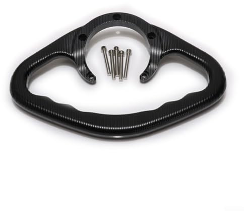 Niceminiwall Mango de motocicleta de seguridad para pasajeros de motocicleta, agarre de aluminio CNC para FZ1 FZ6 R1 R6 MT-07 XJ6 (negro)