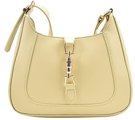 Generisch Damen Bag Handtaschen Damen Geldbörse Satchel Schultertasche Ledertasche für Damen Achseltasche Handy Taschen Für (Yellow, One Size)