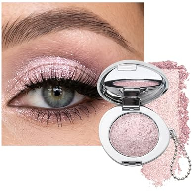 Jutqut Glitzer Lidschatten Palette, Glitter Rose Eyeshadow Palette, #03 | Langanhaltend & Wasserfest Formel, Hochpigmentierte Cremige Textur, Metallisch Schimmerndes Finish, Verblendbar & Faltenfrei