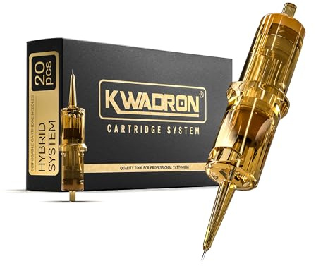Kwadron Hybrid System - Tattoo Nadeln Set Cartridges 20 Stück #10 0.30mm Round Liner - Long Taper, 30/3RLLT - Tattoo Zubehör, Supplies Cartridge Machine Pens - Viele Versionen