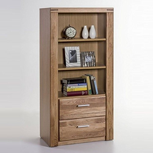 moebelstore24 Regal Bücherregal Taber in Wildeiche Teilmassiv