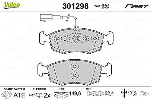 VALEO 301298 Bremsbelagsatz Scheibenfeststellbremse