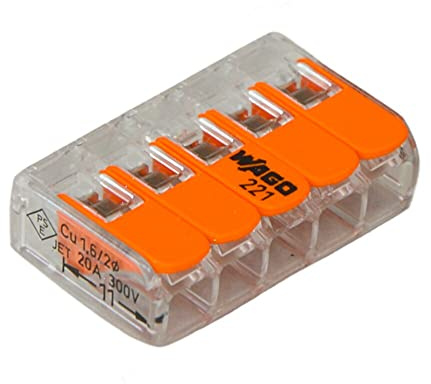 Wago Universal Mini Hebelklemme 4-adrig 25 Stück