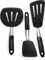iNeibo ustensiles de cuisine Set de 3 spatule silicone, Spatule en Silicone Alimentaire & Acier Inoxydable