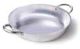 Pentola saltapasta in alluminio 99,5% uso professionale da cucina ristorante tegame professionale spessore 2 mm diametro 40 cm 2 manici isolati no induzione 100% made in italy (40 cm)