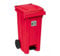 BIDONE CARRELLO 120 LT C/P ROSSO