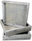 MGS SHOP Deko Holztablett Holzteller Tablett Wooden Tray Washed (3er Set 20x20 anthrazit)