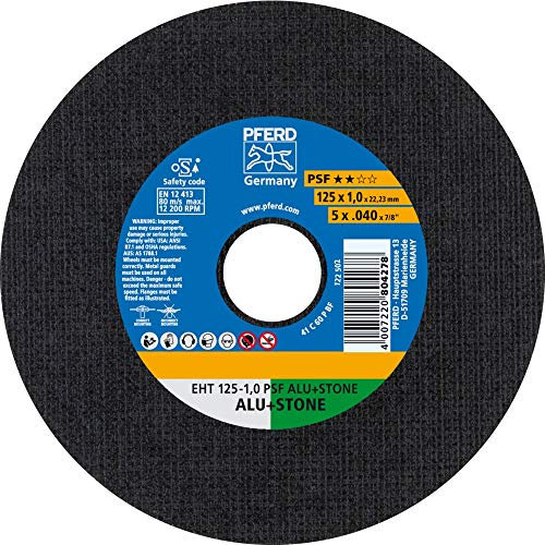 25 x PFERD Trennscheibe EHT 125-1,0 PSF ALU+STONE| Art.: 61819010