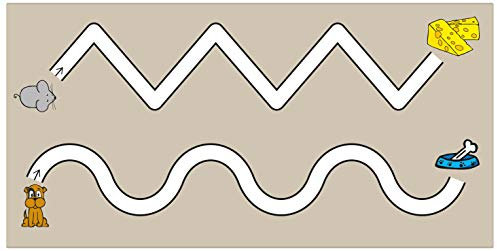 TimeTEX Whiteboard-Demo-Schwungübungen - 2-geteilt - magnetisch - 2-teilig - 98 cm lang (2 x 49 cm) x 25 cm hoch - beschreibbar mit Whiteboard-Markern - 93198 - Prima Colori