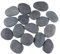 ROCKIMPACT 16 Jumbo Painting Rocks Dark Gray Beach Pebbles, Natural River Rocks with Smooth Surface for Arts and Crafts, 5-8 cm