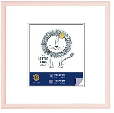 Henzo Napoli Bilderrahmen, Kunststoff, Rosa, Bildformat 40x40 cm