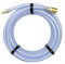PLASTFLEX TX (SET) Innen ø 13mm (1/2 Zoll), Länge 1m - Druckluftschlauch mit Druckluftkupplung & Stecknippel, 7.2 Kupplung, Kompressorschlauch, flexibel, transparent
