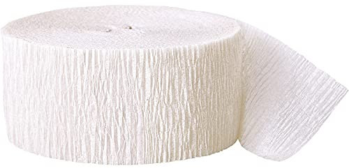 PAPSTAR NEU Kreppband/Krepppapier, Länge: ca. 24 m, Farbe: Weiß