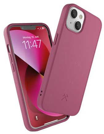 Woodcessories - Handyhülle kompatibel mit iPhone 13 Mini Hülle rot - Nachhaltig aus Pflanzen
