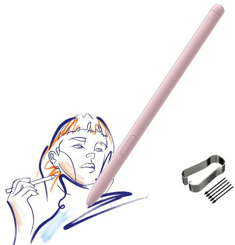 Tab S6 Lite S Pen Stylet de Rechange pour Samsung Galaxy Tab S6 Lite Stylet + Pointes(sansBluetooth) Rose Mystique
