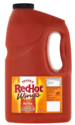 Frank’s RedHot Wings Buffalo Sauce 3.78L x 4 | Original American Hot Sauce for Wings, Catering & Foodservice (15.12L)