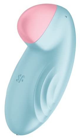 Satisfyer Tropical Tip Connect App Vibrator | Sexspielzeug | Farbe | Ergonomisch & wasserdicht (IPX7) | Auflege-Vibrator aus hochwertigem Silikon für Frauen in Blau | Sex Spielzeug für Frauen