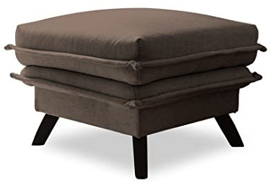 MIUFORM Pouf Hocker Sitzhocker Wohnzimmer ǀ Charming Charlie Sitzpouf ǀ 60x60x45cm (Taupe)
