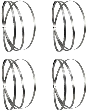 WNJ-TOOL, 4PCS 1400mm Bandsaw Blade Wood Cutting 1400x6.35x0.35mm | Band Saw Tape Woodworking Tool Accessories For Draper TPI 6 10 15 ( Size : TPI 6 )