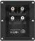 ESX QCT -4-pol Quick Connect Anschlussterminal für Gehäuse-Subwoofer mit 4 x Push-Pin und 1 x 4-Pol Molex Quick Connect