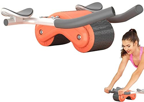 2023 Neue Automatisches Rebound Bauchrad Mit Ellbogenstütze, 2-in-1-Bauchrollenrad Und Plank-Trainer, 4D Bauchrollen Für Bauchmuskeltraining, Ab Roller Fitnessgeräte Bauchtrainer Krafttrainingsgerät