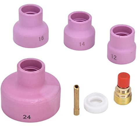 Keramikdüse , Stubby Gaslinse , WIG Gaslinsen Set , Spannzangenkörper , Verbrauchsmaterial Set , Schweißzubehör WP 9 20 25 für WIG Schweißen