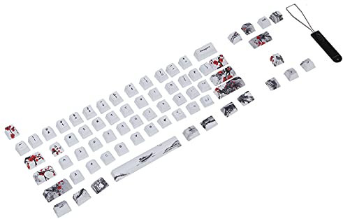 Sxhlseller Benutzerdefinierte Wangjiang Plum Blossome Keycaps,DIY Mechanische/Optische Tastaturen Keycaps,5-seitige Dye-Sublimation PBT Plum Blossome Keycap,Für RK61 Serie/Gans Alt61 Serie/IKBC Poker