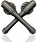Stielhandgranate gekreuzt (Pin)