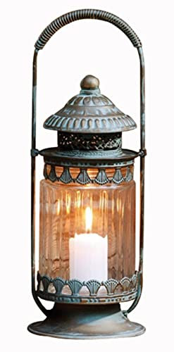 WIPPWER Outdoor-Ornament, marokkanischer Windeisen-Kerzenhalter, Balkon-Layout, Hof, Gras, Atmosphäre, Lampe, Gartendekoration