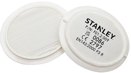 Stanley Ersatzfilter für Atemschutzmasken – 1 Packung – Überlegene Filtrationseffizienz – Extrem geringer Atemwiderstand – Kompatibel Atemschutzmasken