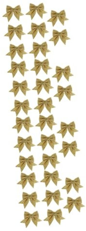 HOMSFOU 32 STK Weihnachtsgoldschmetterling glitzernder Bowknot-Kranz Weihnachtsdeko selber Machen Christbaumschmuck Weihnachtsbaumschleifen Weihnachtsschmuck große Schleifen Blitz Krawatte