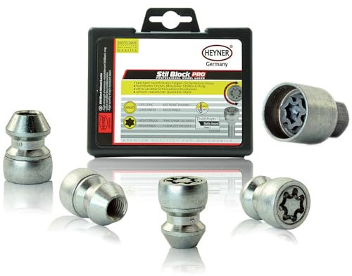 Fits Ford Transit 2003-2014 Heyner Germany Locking Wheel Nuts M14x2.0 Set 4 Car Security Locks Anti-theft 492/5