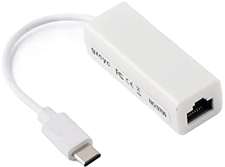 Akozon USB 3.1 Typ C oder RJ45-Adapter, Typ C 100 Mbit/s Eherne LAN Netzwerk-RJ45-C-Adapter Konverter für den Laptop WERT! Kompatibel mit Betriebssystemen XP 7 8.