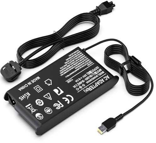 170W USB Laptop Charger Compatible With Lenovo Thinkpad P50 P51 P70 P71 P73 P52 P53, Legion Y730 Y720 W540 W541 T540P P15 P17 PA-1171-71 ADL170NLC2A ADL170NDC3A ADL170NLC3A 4X20E50574 Power Adapter