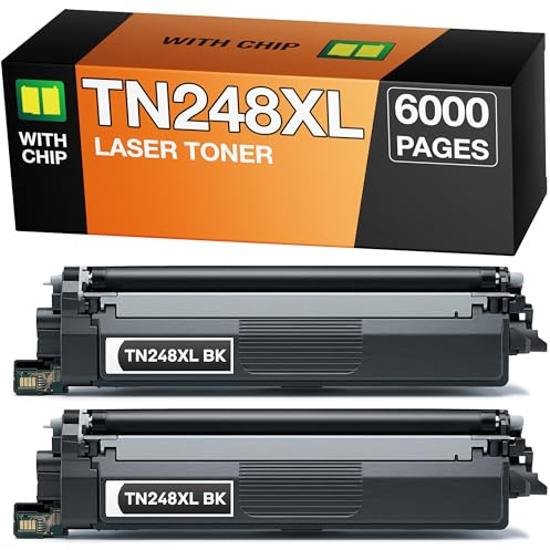 Supply Guy TN248XL Toner Schwarz Kompatibel mit Brother TN-248XL für Brother MFC-L3760CDW, MFC-L3740CDW, DCP-L3560CDW, DCP-L3520CDW, MFC-L3740CDWE, MFC-L3740CDWE, HL-L3220CW, MFC-L8390CDW Multipack 2