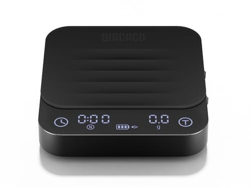 WACACO Exagram Pro Bilancia per caffè con timer, super mini bilancia per alimenti, bilancia da cucina a tre modalità ricaricabile, nera