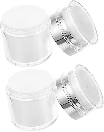 FRCOLOR 2pcs 30g Airless Vacuum Pump Eye Cream Bottles Leakproof Multipurpose Lotion Containers for Travel and Daily Skincare