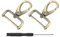 QUARKZMAN 2Stück Karabinerhaken 32mm(1 1/4 Zoll) D Ring Abnehmbarer Karabiner Schlüsselanhänger Metall KlauenVerschluss Haken mit Drehgelenk mit Schraubendreher für Basteln