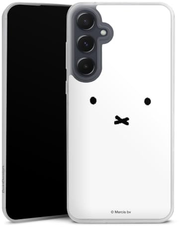 Slim Case kompatibel mit Samsung Galaxy A 55 5G Silikon Handyhülle transparent Hülle extra dünn Hase Miffy Dick Bruna