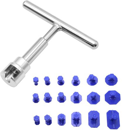 WYYFXY® 19 Stück Ausbeulwerkzeug Lackfreies Dellen Reparaturset Auto Beulenzieher Dellenzieher Auto Ausbeulen Set Beulen Reparaturset, für Fahrzeug Dellen Entfernen