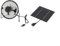 Ventilateur d'extraction solaire rond - 10,2 cm - 5 W - Avec panneau solaire - Kit de ventilateur pour poulailler et serre