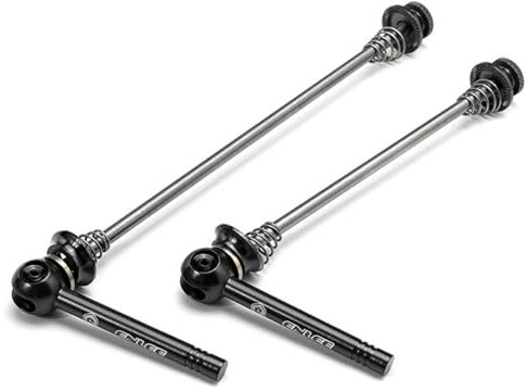 HOUSON Titan Schnellspanner für Fahrrad Naben - TC4 Leichtbau (50g/Paar) - 7075 Alu Hebel - 100/130/135mm - MTB/Rennrad (Schwarz)