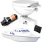 Toilettes for camping-car, toilettes for bateau, broyeur intégré, toilettes marines électriques, chasse d'eau silencieuse 12 V, commande de chasse horizontale marche/arrêt, couvercle silencieux à ferm