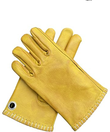 GEARX Klassische Retro-Motorrad-Lederhandschuhe, modisch, weich, Vintage, Oldtimer, Chopper, Bobber, Garage, XL