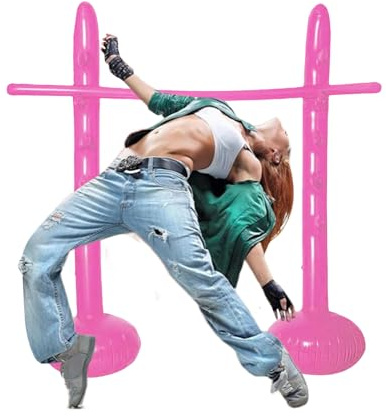 Stange Für Hochsprung - 130cm Interaktives Spiel Für Limbo Und Sprung | Aktivität Innen Außen Hof Garten Pool | Dekorationen Füř Feste Geburtstage Veranstaltungen Familie Erwachsene