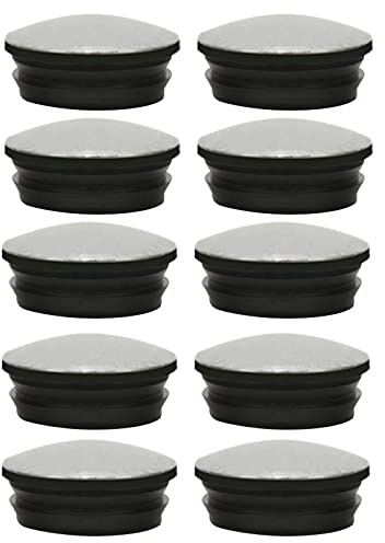 KFGISD, Pfostenkappen aus Metall, runde Gummistopfen for Löcher, flexible schwarze Gummi-Endkappen, Hardware-Stopfen,Zaunpfostenkappen(140mm)