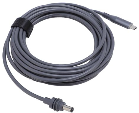 KIMISS Câble d'alimentation Mini USB C vers DC à Utiliser-cordon de Charge Durable avec Indicateur LED, Prise en Charge de la PD 100W (#1)